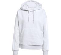 adidas Essentials 3-Streifen Fleece Hoodie Damen JX2540 - light grey heather/white L