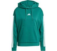adidas Essentials 3-Streifen Fleece Hoodie Damen KB7662 - collegiate green/white XS
