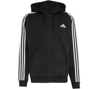adidas Essentials 3-Streifen Fleece Kapuzenjacke Herren KY6559 - black/white L