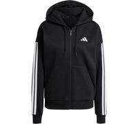 adidas Essentials 3-Streifen Fleece Sweatjacke Damen JE1283 - black/white S