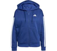 adidas Essentials 3-Streifen Fleece Sweatjacke Damen JY3083 - dark blue/white L