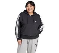 adidas Damen Essentials 3-Streifen French Terry Viertelreißverschluss Hoodie (in Übergröße) Kapuzen-Sweatshirt (1 Stück)