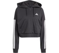 adidas Essentials 3-Streifen French Terry 1/4-Zip Hoodie Damen JN1956 - black/white L