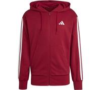 Adidas Essentials 3 Stripes French Terry Reißverschlusspullover M Active Maroon / White