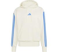 Kapuzensweatshirt ADIDAS SPORTSWEAR "M 3S FT HD", Herren, Gr. XL, sanftes weiß, ray blau, Obermaterial: 55% Baumwolle, 36% Polyester, 9% Viskose, Sweatshirts (85708411-XL) sanftes weiß, ray blau