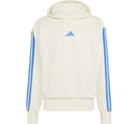 Kapuzensweatshirt ADIDAS SPORTSWEAR "M 3S FT HD", Herren, Gr. L, sanftes weiß, ray blau, Obermaterial: 55% Baumwolle, 36% Polyester, 9% Viskose, Sweatshirts (85708411-L) sanftes weiß, ray blau