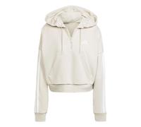 adidas Essentials 3-Streifen French Terry Quarter-Zip Hoodie, Farbe Beige, Größe XXL