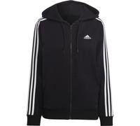 Adidas Essentials 3-Streifen French Terry Regular Kapuzenjacke Damen Jacke, schwarz L