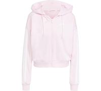 adidas Essentials 3-Streifen French Terry Sweatjacke Damen IS6998 - clear pink/white XS