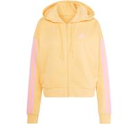 adidas Essentials 3-Streifen French Terry Sweatjacke Damen KC5216 - semi ice tangerine/st tropic bloom S
