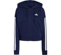 adidas Essentials 3-Streifen French Terry Sweatjacke Damen KR2723 - dark blue/white M