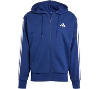 adidas Herren Essential Three Stripes French Terry Fullzip Hoodie, Dark Blue/White, XS