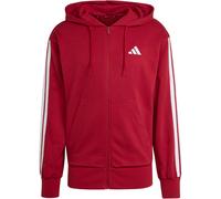 Adidas Essentials 3 Stripes French Terry Reißverschlusspullover S Active Maroon / White