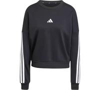Sweatshirt ADIDAS SPORTSWEAR "W 3S FT SWT", Damen, Gr. XL, schwarz-weiß (schwarz, weiß), Obermaterial: 55% Baumwolle, 36% Polyester, 9% Viskose, sportlich, Rundhals, Sweatshirts (45722901-XL) schwarz,