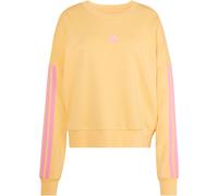 adidas Essentials 3-Streifen French Terry Sweatshirt Damen KD4787 - semi ice tangerine/st tropic bloom XL