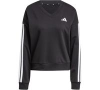 adidas Essentials 3-Streifen French Terry V-Ausschnitt Sweatshirt Damen JE0027 - black/white M