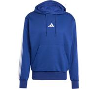 adidas Herren Essential Three Stripes Fleece Hoodie Sweatshirt, Dark Blue/White, L