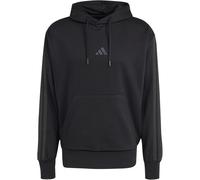 Kapuzensweatshirt ADIDAS SPORTSWEAR "M 3S FL HD", Herren, Gr. M, schwarz, carbon, Obermaterial: 55% Baumwolle, 36% Polyester, 9% Viskose, angesetztes Bündchen, Sweatshirts (55645239-M) schwarz, carbon