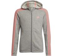 Adidas Essentials 3-Streifen Kapuzenjacke Mädchen Kapuzensweater, grau 170