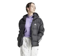 adidas Essentials 3-Streifen Mid Hooded Daunenjacke Damen HZ8483 schwarz XS (Damen)