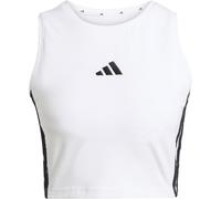 Tanktop ADIDAS SPORTSWEAR "ESSENTIALS 3-STREIFEN GEPOLSTERTES", Herren, Gr. S, weiß, Obermaterial: 90% Baumwolle, 10% Elasthan, Rundhals, Tops Tanktop (46347336-S) weiß
