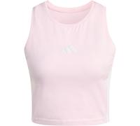 Tanktop ADIDAS SPORTSWEAR "ESSENTIALS 3-STREIFEN GEPOLSTERTES", Damen, Gr. XS, clear pink, Obermaterial: 90% Baumwolle, 10% Elasthan, Rundhals, Tops Tanktop (90202105-XS) clear pink