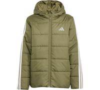 adidas Essentials 3-Streifen Padded Winterjacke Kinder JL7405 - olive strata/white 152