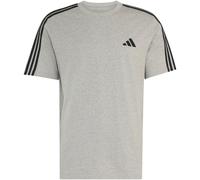 adidas Essentials 3-Streifen Single Jersey Left Chest Branded T-Shirt Herren KY4111 - medium grey heather/white 3XL