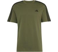 adidas Essentials 3-Streifen Single Jersey Left Chest Branded T-Shirt Herren KY4114 - olive four/black M