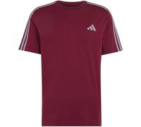 Adidas Essentials 3-Stripes Single Left Chest Branded Herren T-Shirt, rot M