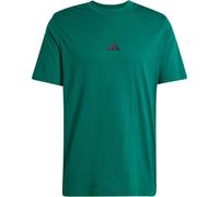 adidas Herren Essential Three Stripes Single Jersey Tee, Collegiate Green/Black, M