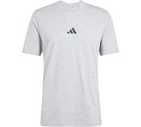 adidas Essentials 3-Streifen Single Jersey T-Shirt Herren JE6396 - medium grey heather/black M