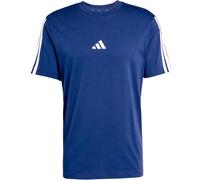 Adidas Men's Essentials Three Stripes Single Jersey Tee, Dark Blue/White, XL