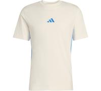 adidas Essentials 3-Streifen Single Jersey T-Shirt Herren KC0888 - off white/ray blue XL