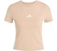 ADIDAS Damen Shirt Essentials 3-Streifen Slim Baby (JX7588) M WARSAN/WHITE