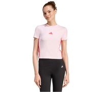 adidas Essentials 3-Streifen Slim Baby Tee T-Shirt Damen KA4965 - clear pink/pure ruby L