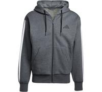 adidas Essentials 3-Streifen Sweatjacke Herren JL9824 - dark grey heather/black XL