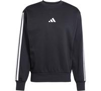 Sweatshirt ADIDAS SPORTSWEAR "M 3S FL SWT", Herren, Gr. S, schwarz-weiß (schwarz, weiß), Obermaterial: 55% Baumwolle, 36% Polyester, 9% Viskose, sportlich, Rundhals, Sweatshirts (86172117-S) schwarz,