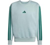 Adidas Essentials 3 Stripes Fleece Sweatshirt S Wonder Sage / Collegiate Green