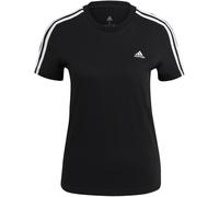 adidas Essentials 3-Streifen T-Shirt Damen black/white XL