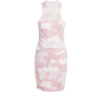 Adidas Essentials 3 Stripes Camo Print Racer Back Tank Dress Damen Kleid, rosa M