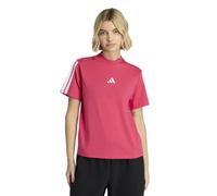 adidas Damen Essentials 3-Stripes Sleeve Cotton Shirt, Power pink/White, M