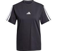 Adidas Women's Essentials 3-Stripes Sleeve Cotton T-Shirt, Black/White, S