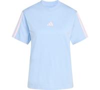 adidas - Women's 3-Stripes SJ Tee B - T-Shirt, Gr. XS, blau (GlowBlue/ClearPink)