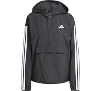 adidas Damen Essentials 3-Stripes Lifestyle Woven Windbreaker, Black/White, M