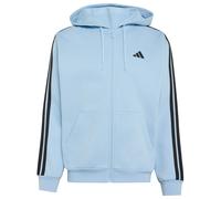 adidas Essentials 3-Streifen Fleece Kapuzenjacke Herren KY4143 - clear sky/black XL