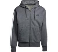 adidas Herren Kapuzenjacke 3S Fleece FZ Hoodie JL9824 XXL Dark Grey Heather/Black