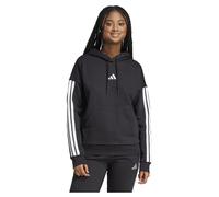 Adidas Kapuzensweatshirt W 3S FL HD – 3‑Streifen Fleece – Damen M, schwarz/weiß