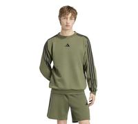 adidas - Essentials 3-Stripes Fleece Sweatshirt - Pullover, Gr. XL, oliv (OliveFour/Black)