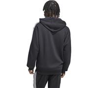 Kapuzensweatshirt ADIDAS SPORTSWEAR "M 3S FT FZ HD", Herren, Gr. XXL, schwarz (schwarz, weiß), Obermaterial: 100% Baumwolle, normal, Rundhals, angesetztes Bündchen, Sweatshirts (36756208-XXL) schwarz,